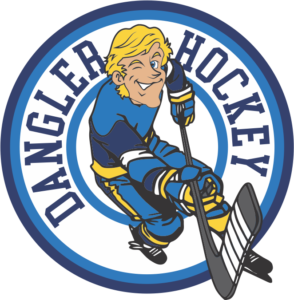 Dangler Hockey Navy Hats embroidery